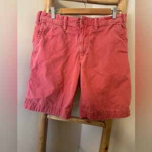 Polo Ralph Lauren Relaxed Fit Shorts Size 30 Coral Red Pink VINTAGE